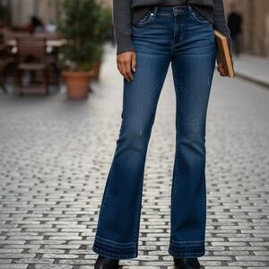 Big Star Mid-Rise Maddie Bootcut Jeans - Dark Blue